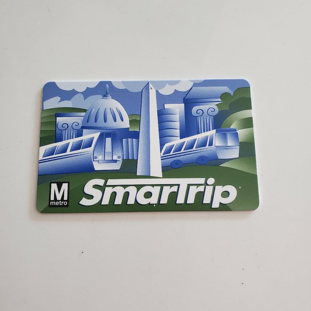 Washington DC WMATA Metro Subway SmartTrip Card